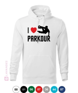I Love Parkour mikina